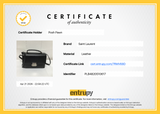 Authentic Saint Laurent Black Calfskin Leather Bellechasse Shoulder Bag