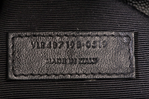 Authentic Black Saint Laurent Triquilt Medium Envelope YSL Shoulder Bag