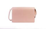 Authentic Saint Laurent Light Pink Calfskin Leather Bellechasse Shoulder Bag