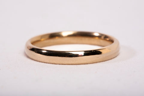 Unisex 14k Yellow Gold Band Ring