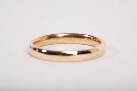 Unisex 14k Yellow Gold Band Ring