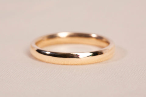 Unisex 14k Yellow Gold Band Ring