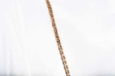 Unisex 10k Yellow Gold Anchor Link Chain