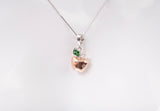Gabriel & Co. 14k Two-Tone Gold Apple Pendant