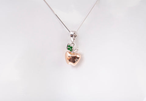 Gabriel & Co. 14k Two-Tone Gold Apple Pendant