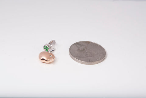 Gabriel & Co. 14k Two-Tone Gold Apple Pendant