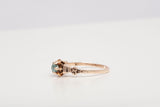 Ladies Antique 12k Rose Gold Aquamarine Ring Size 7