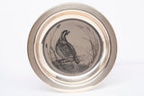 1972 Franklin Mint Limited Edition Sterling Silver Bobwhite "Cardinal" Bird Plate