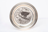 Vintage .925 Sterling Silver 1973 Franklin Mint Bird Plate American Bald Eagle