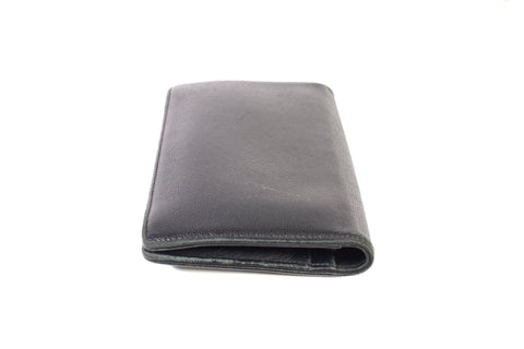 Authentic Vintage Chanel Black Caviar Leather Brilliant L Yen Wallet