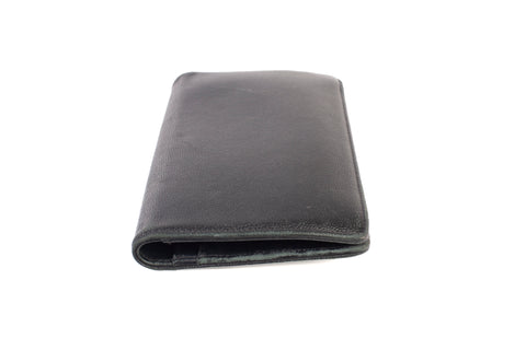 Authentic Vintage Chanel Black Caviar Leather Brilliant L Yen Wallet