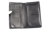 Authentic Vintage Chanel Black Caviar Leather Brilliant L Yen Wallet