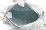 Authentic Bottega Veneta Nappa Intrecciato Mini Loop Camera Teal Washed Bag