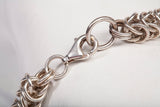 Ladies Sterling Silver Box Weave Chainmaille Bracelet Size 6.5"