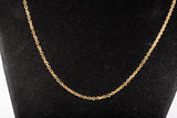 Ladies 14k Yellow Gold Cable Link Style Chain 24"