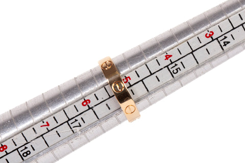 Authentic 18k Yellow Gold CARTIER Love Ring Size 5.5