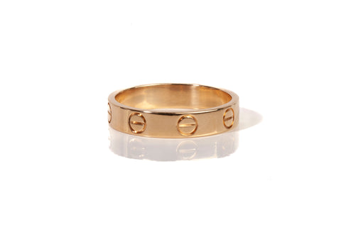 Authentic 18k Yellow Gold CARTIER Love Ring Size 5.5