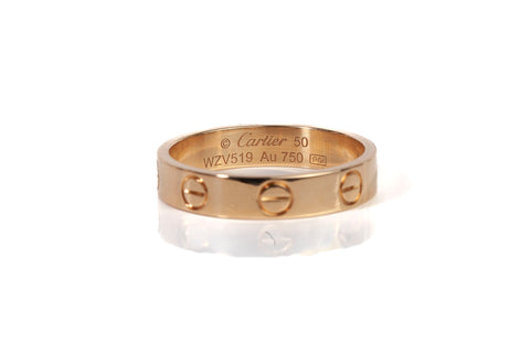 Authentic 18k Yellow Gold CARTIER Love Ring Size 5.5