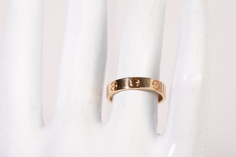 Authentic 18k Yellow Gold CARTIER Love Ring Size 5.5