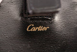 Authentic Cartier Gold Tone Panthere Travel Desk Clock