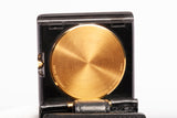 Authentic Cartier Gold Tone Panthere Travel Desk Clock