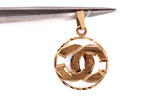 Ladies 21k Yellow Gold CC Logo Pendant