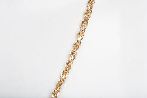 Men's 14k Yellow Gold Rope Chain 22"