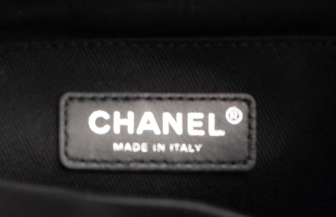 Authentic Chanel Black Lambskin Quilted Metallic Bubble Backpack