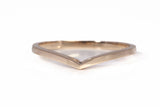 Dainty 14k Yellow Gold Chevron Ring Size 6.25