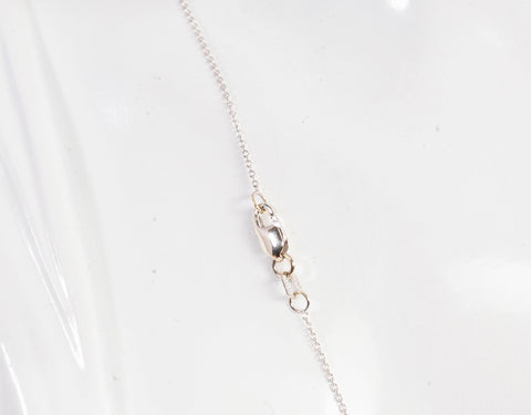 Ladies White Gold Circle Of Diamonds Pendant Necklace 18"