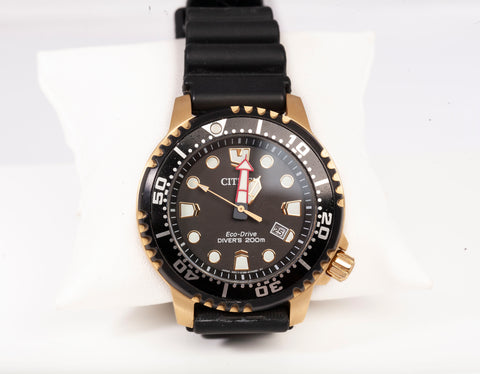 Men's Citizen Eco-Drive Promaster Dive Black Dial Watch 44mm