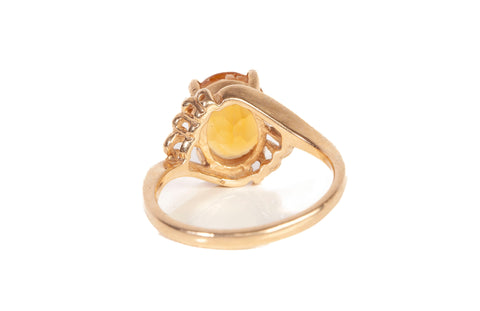 Ladies 10k Yellow Gold Citrine Ring
