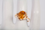 Ladies 10k Yellow Gold Citrine Ring