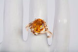 Ladies 10k Yellow Gold Citrine Ring