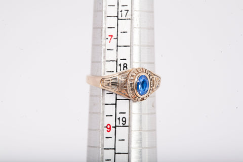 10k Yellow Gold 1989 Class Ring Size 8.25
