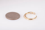 Ladies 14k Yellow Gold Crescent Moon with Diamond Accents Pendant