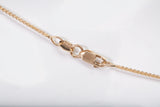 Ladies 14k Yellow Gold Diamond Cross Pendant Necklace