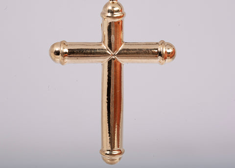 Men's 18k Yellow Gold Crucifix Pendant