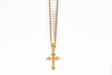 Unisex 22k Yellow Gold Cross Pendant