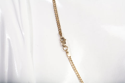 10k Yellow Gold Cuban Link Chain Size 19.5"