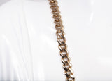 Gentlemen's 14k Yellow Gold Curb Style Link Chain 22"