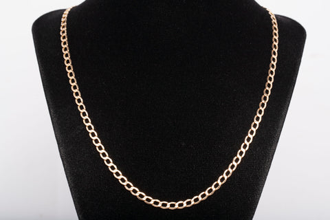 Unisex 10k Yellow Gold Curb Link 26'' Chain