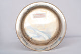 Vintage 1970 .925 Sterling Silver Norman Rockwell Christmas Plate 8"