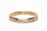 Ladies' 14k Yellow Gold Band with Diamond Accents .020 CTW