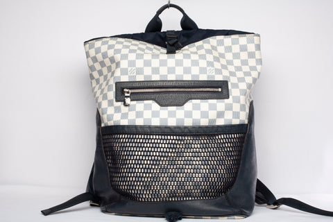 Authentic Louis Vuitton Damier Azur Coastline Matchpoint Backpack