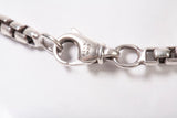 Authentic Men's David Yurman .925 Sterling Chevron Cross Box Chain 22" Necklace
