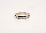 Gentlemens 14k White Gold Princess Cut Diamond Wedding Band .70CTW