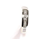 Gentlemens 14k White Gold Princess Cut Diamond Wedding Band .70CTW