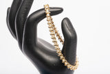 Ladies 14k Yellow Gold 2.20TCW Diamond Tennis Bracelet Size 7.25