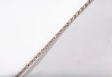 Ladies 14k White Gold Diamond Encrusted Eternity Pendant Necklace